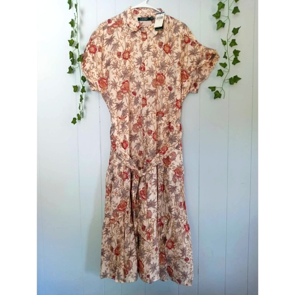 Lauren Ralph Lauren Dresses & Skirts - NWT Lauren Ralph Lauren Floral Shirt Dress